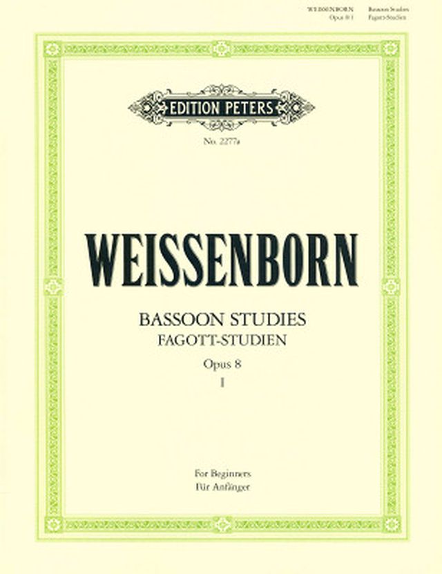 Edition Peters Weissenborn Fagott-Studien 1