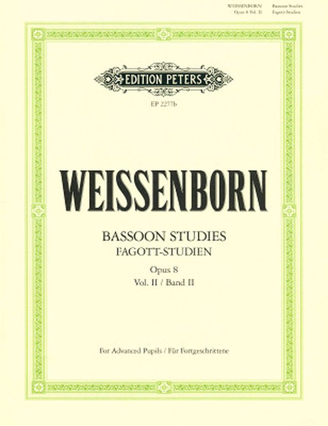 Edition Peters Weissenborn Fagott-Studien 2