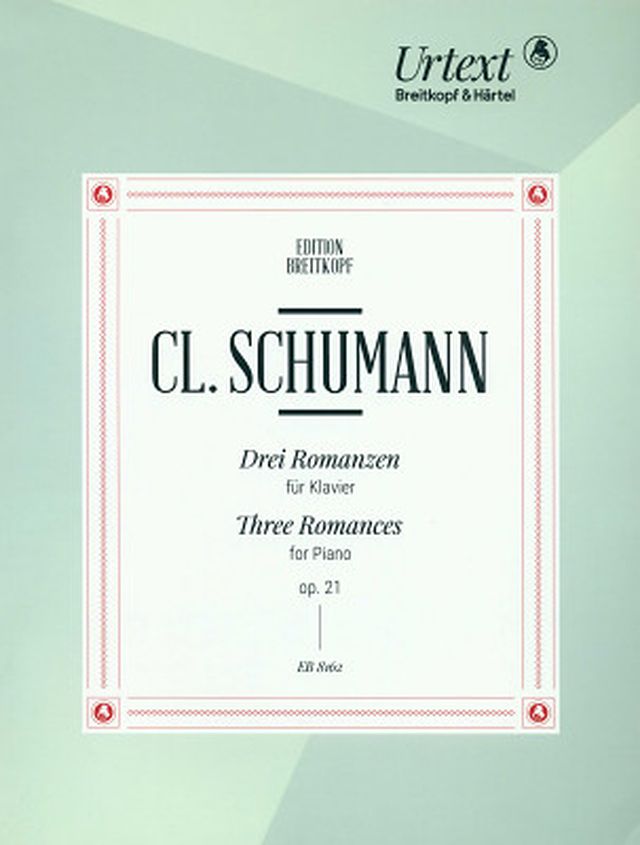 Breitkopf & Härtel Cl. Schumann Drei Romanzen