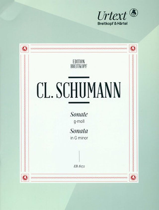 Breitkopf & Härtel Cl. Schumann Sonate g-moll