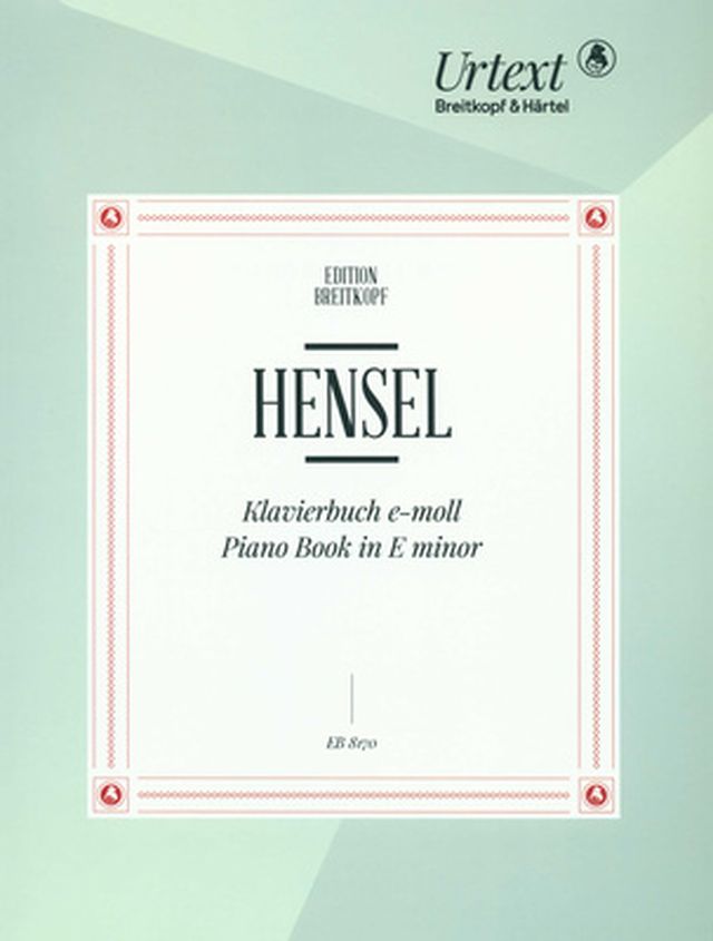 Breitkopf & Härtel Hensel Klavierbuch e-moll