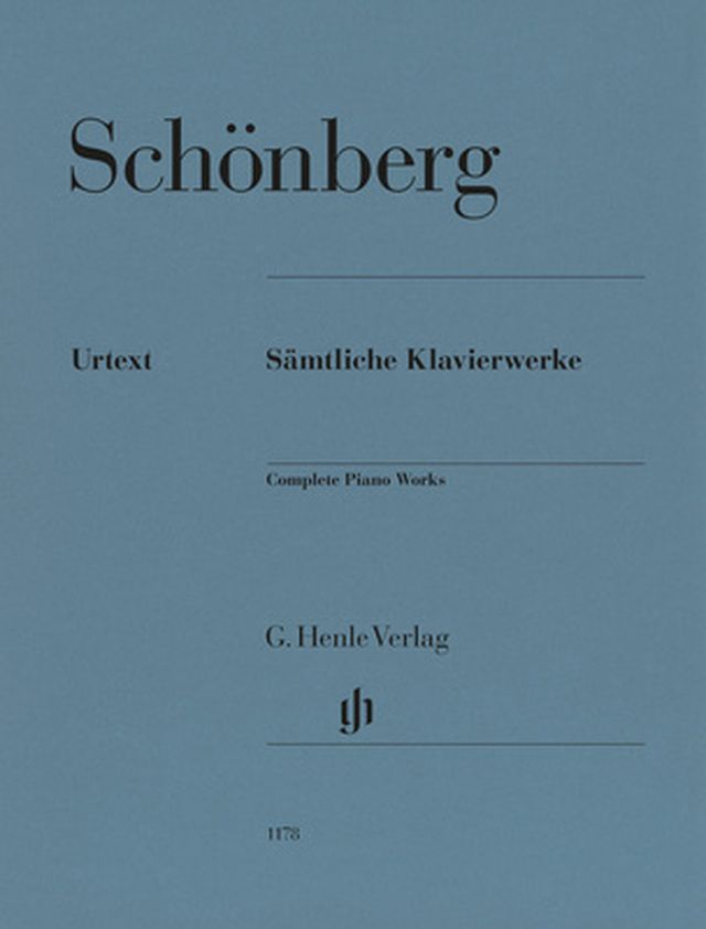 Henle Verlag Schönberg Sämtliche Klavier