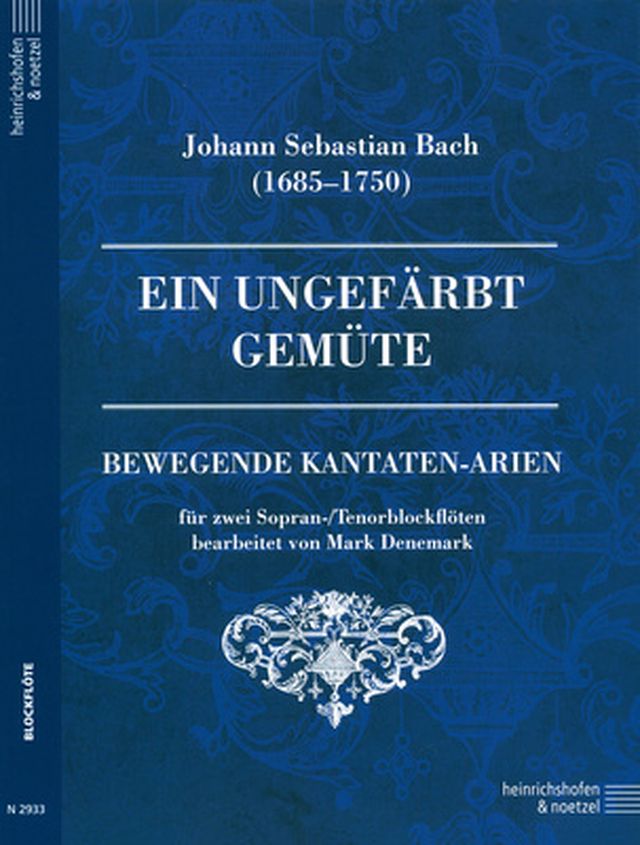 Heinrichshofen Verlag Bach Ein ungefärbt Gemüte