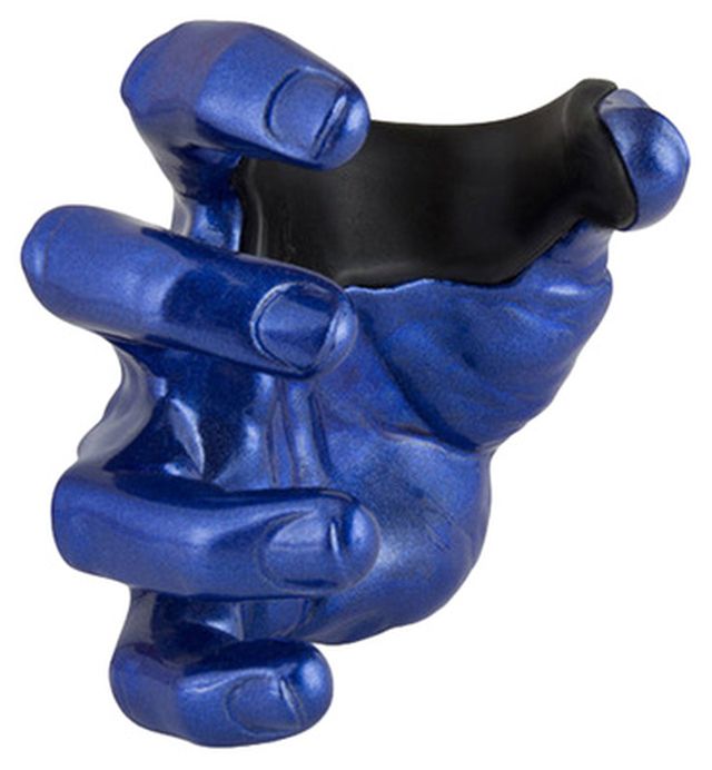 Guitar Grip Male Hand Blue Metallic Right