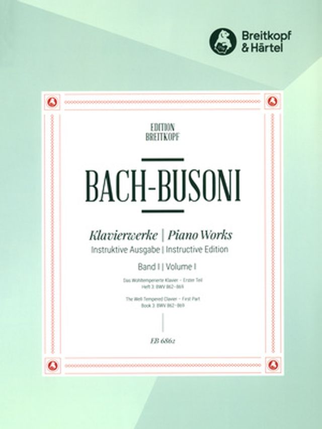 Breitkopf & Härtel Bach/Busoni Wohltemperiert 3
