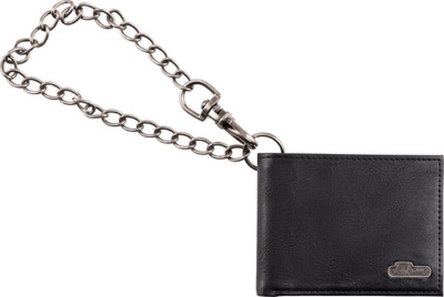 Jackson Leather Wallet with Chain