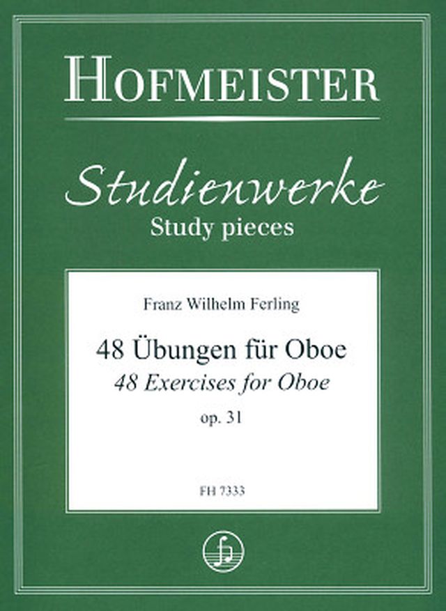 Friedrich Hofmeister Verlag Ferling 48 Übungen Oboe