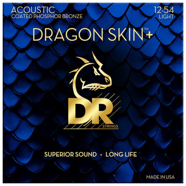 DR Strings Dragon Skin+ DAP-12 Coated