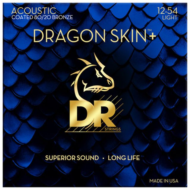 DR Strings Dragon Skin+ DA8-12 Coated