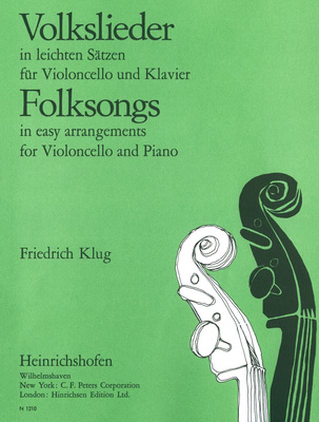 Heinrichshofen Verlag Volkslieder Cello
