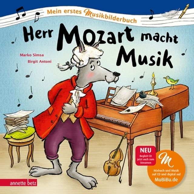 Annette Betz Verlag Herr Mozart Musikbilderbuch