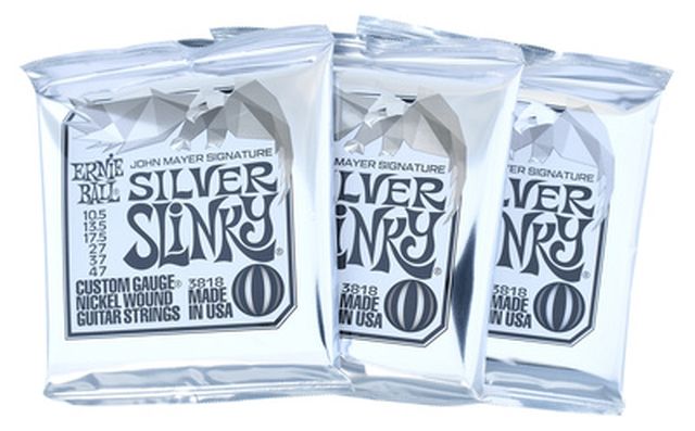 Ernie Ball Silver Slinky John Mayer 3 Box