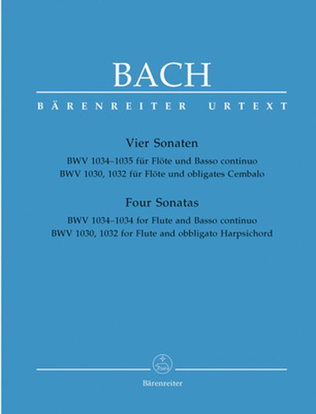 Bärenreiter Bach 4 Sonaten für Flöte