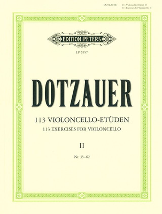 Edition Peters Dotzauer 113 Cello-Etüden 2