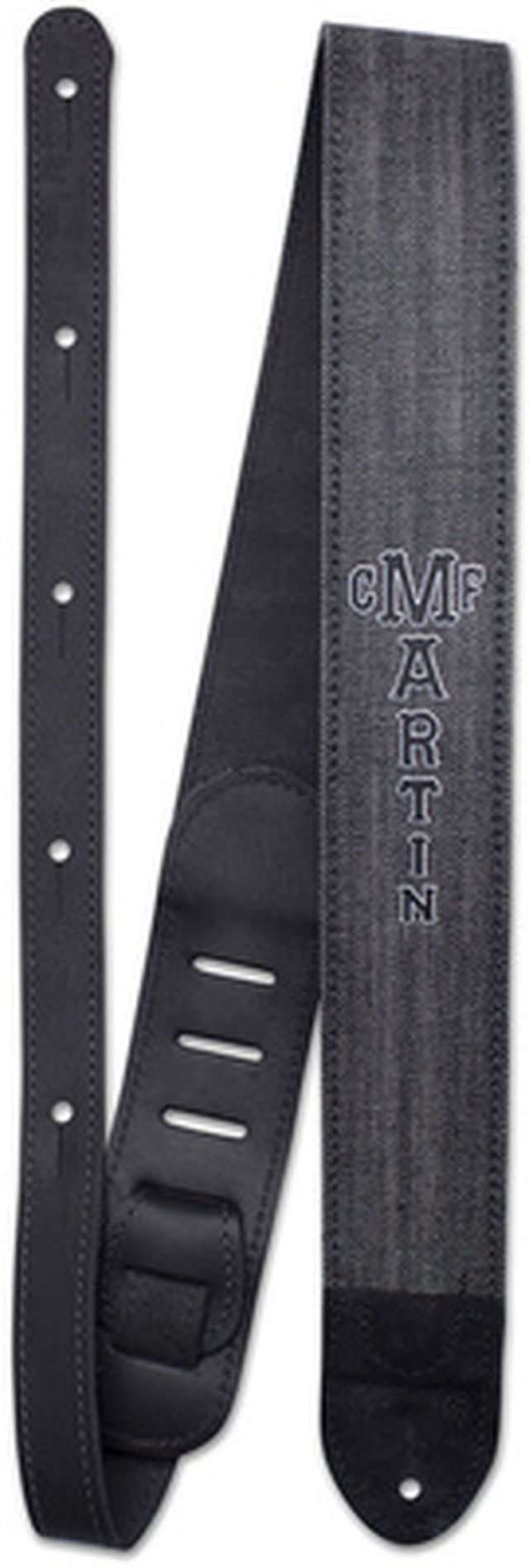 Martin Guitars Black Denim & Leather Strap