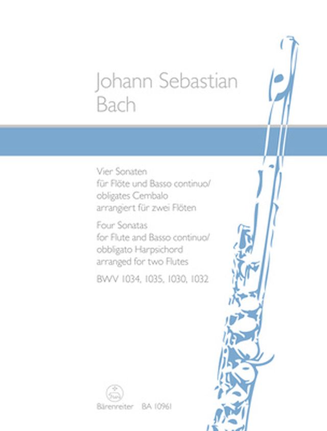 Bärenreiter Bach 4 Sonaten für 2 Flöten