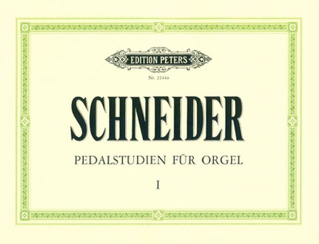 Edition Peters Pedalstudien for Orgel 1
