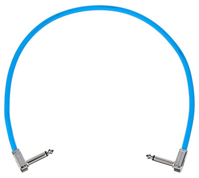 Ernie Ball Flat Patch Cable 18" blue