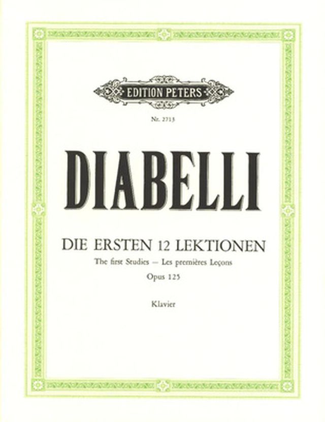 Edition Peters Diabelli Erste 12 Lektionen