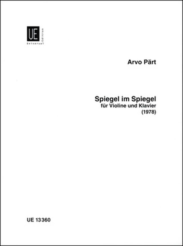Universal Edition Pärt Spiegel im Spiegel Violin