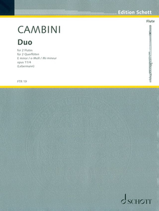 Schott Cambini Duo e-moll op. 11/4