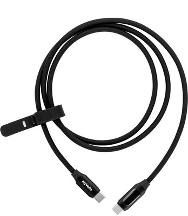 myVolts Step Up USB-C PD Cable Black