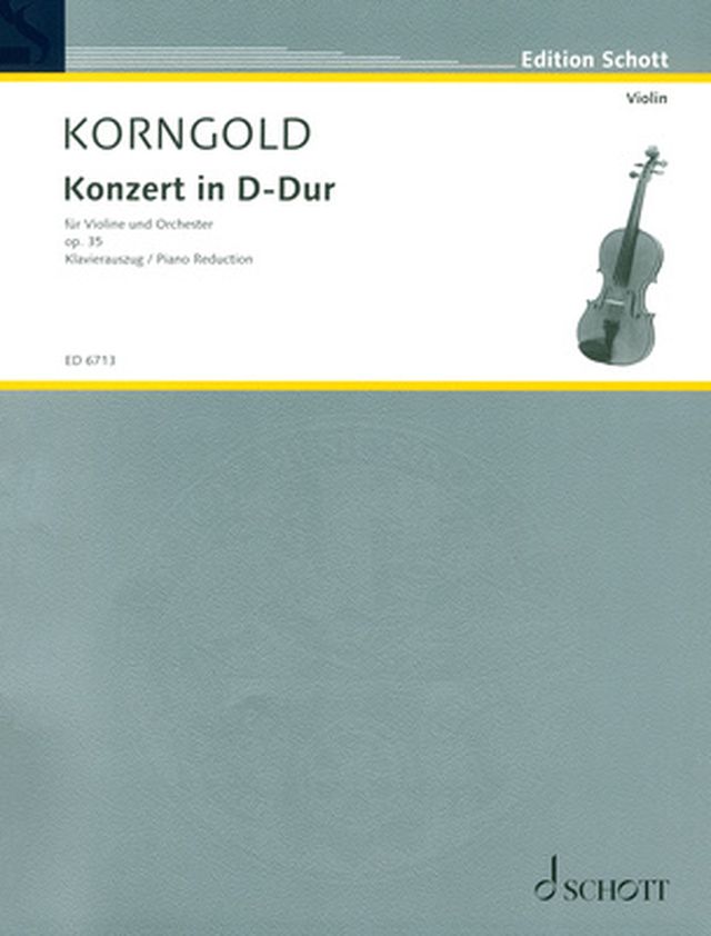 Schott Korngold Concert D-Dur op. 35