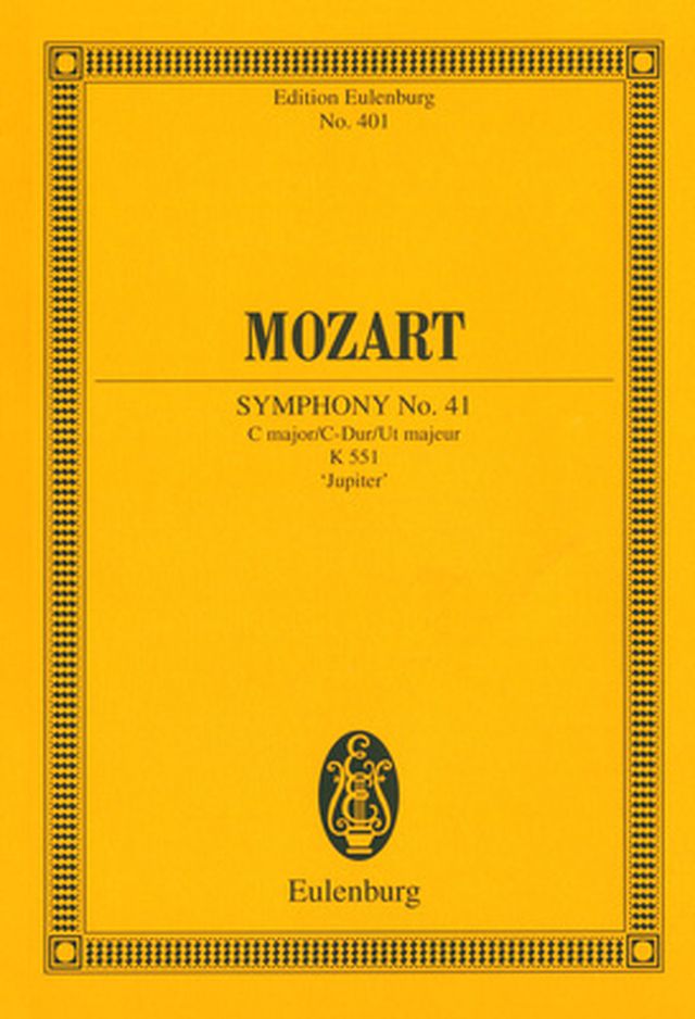 Edition Eulenburg Mozart Sinfonie Nr. 41 C-Dur