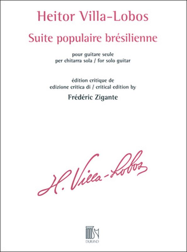 Editions Durand Villa-Lobos Suite Populaire