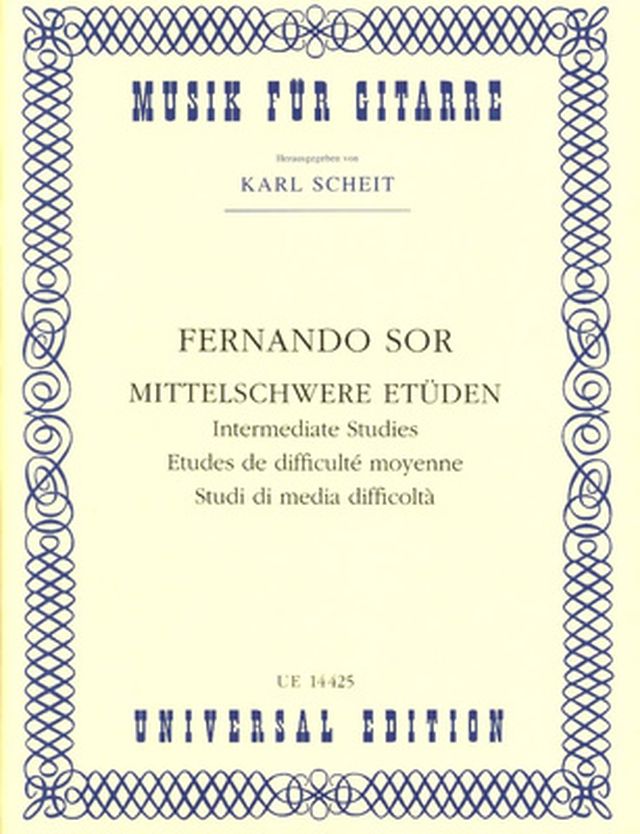 Universal Edition Sor Mittelschwere Etüdem