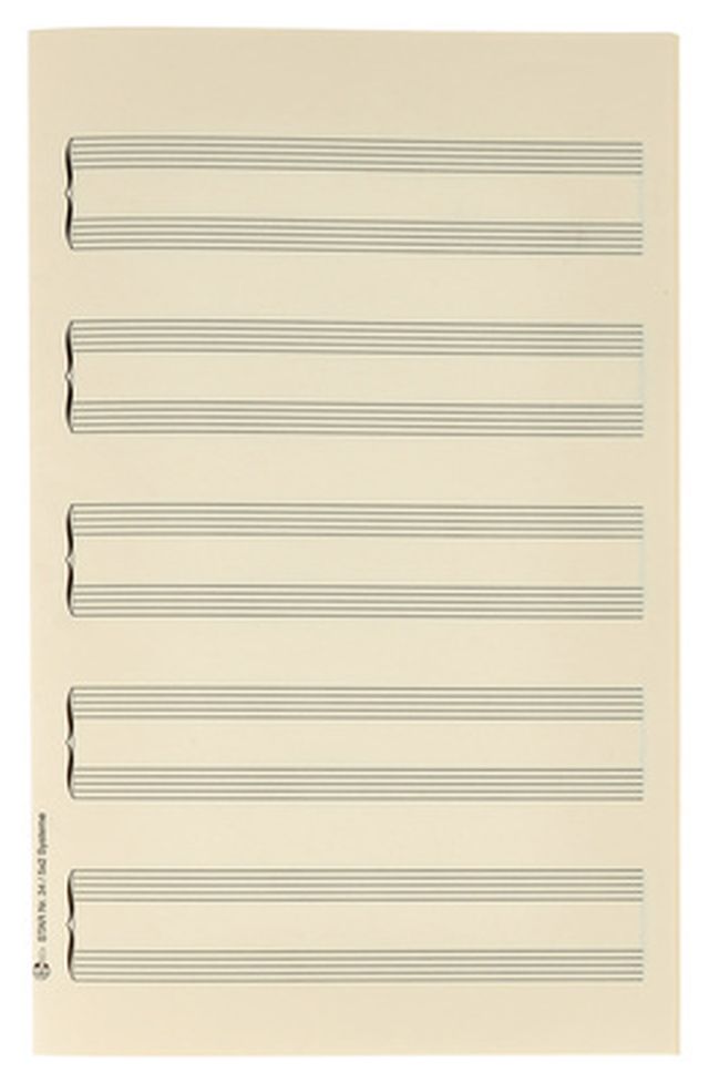 Star Sheet Music Paper Piano Oktav