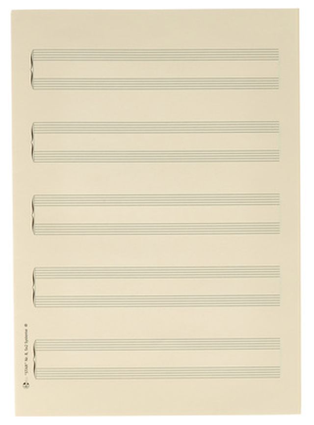 Star Notenpapier Klavier DIN A4