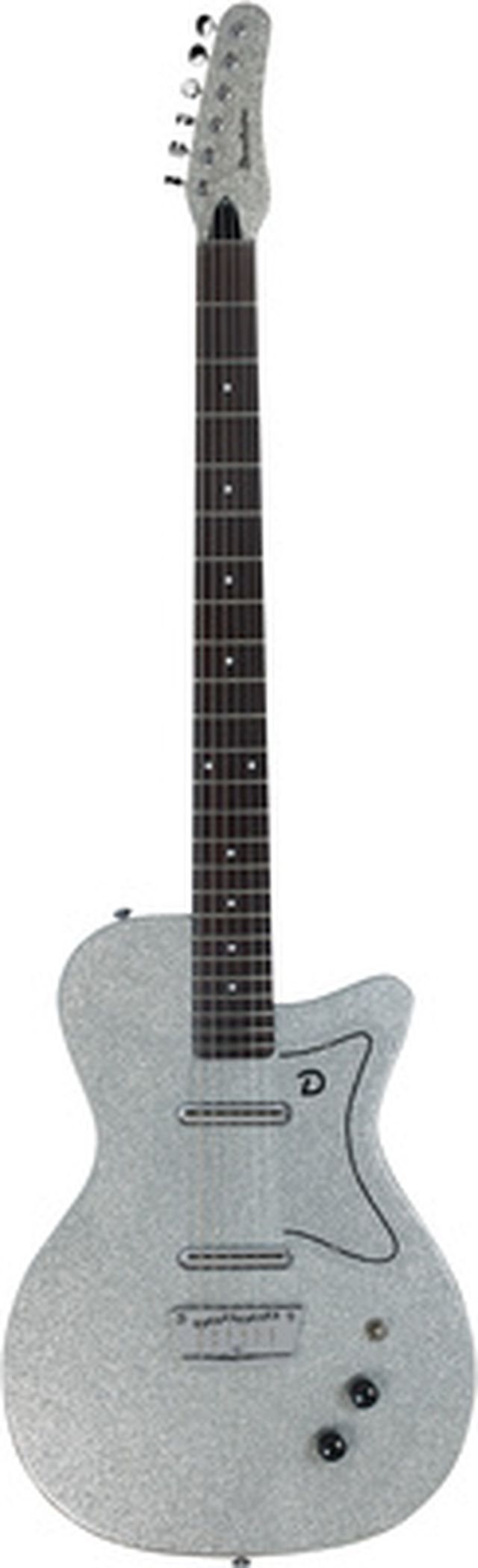 Danelectro 56 Baritone Silver Metal Flake