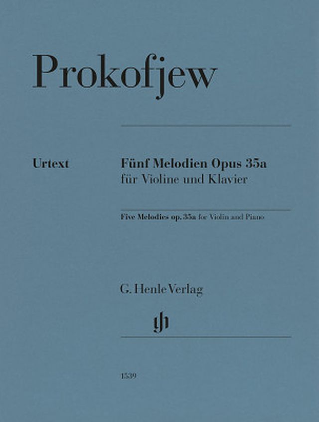 Henle Verlag Prokofjew 5 Melodien Violin