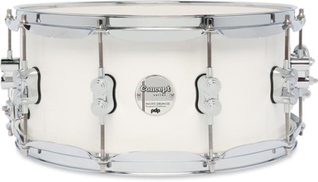 DW PDP 14"x6,5" CM Pearl. White