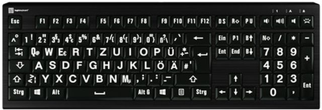 Logickeyboard Astra 2 Large Print PC DE