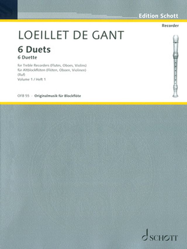 Schott Loeillet de Gant 6 Duette