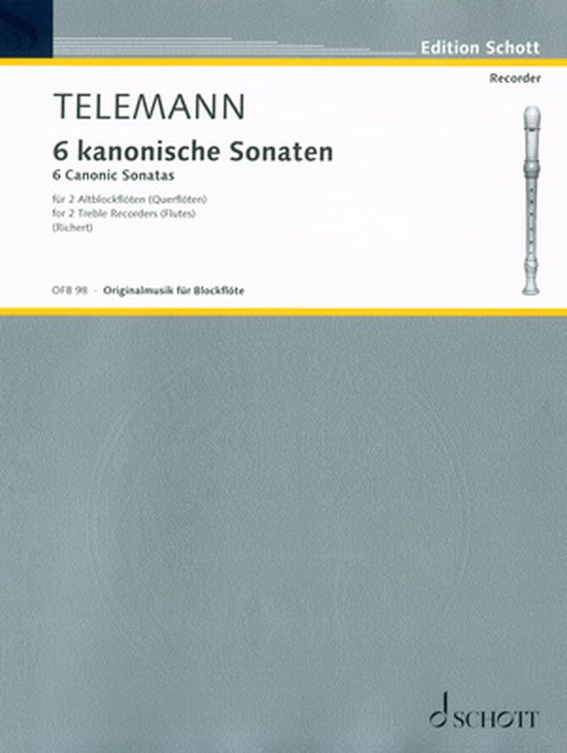 Schott Telemann 6 Sonaten im Kanon