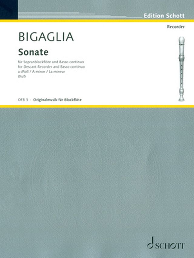 Schott Bigaglia Sonate a-moll