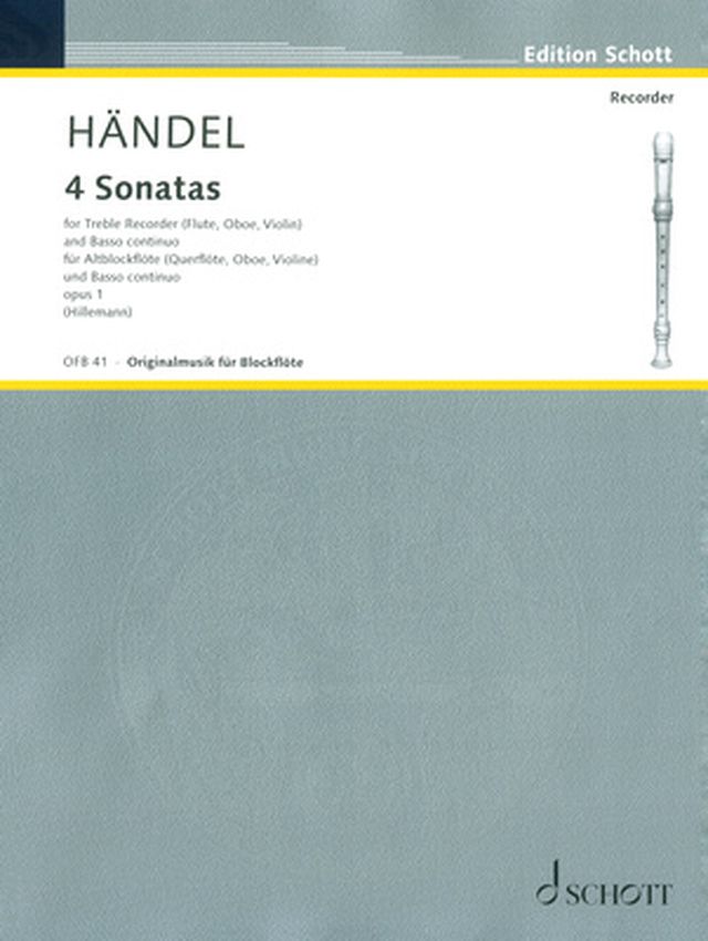 Schott Händel 4 Sonatas