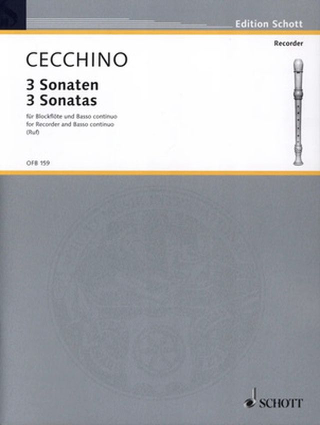 Schott Cecchino 3 Sonaten