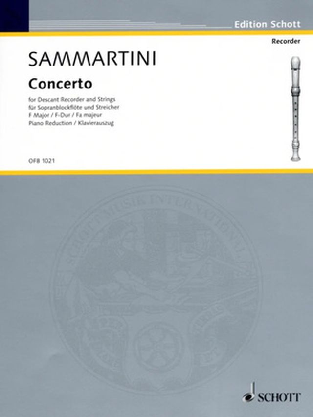 Schott Sammartini Concerto F-Dur