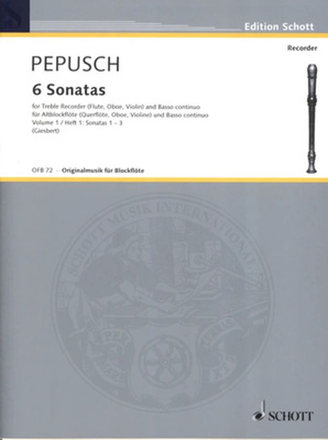 Schott Pepusch 6 Sonaten