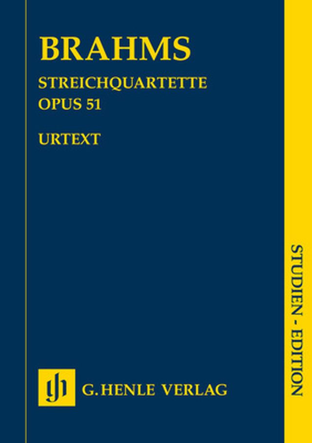 Henle Verlag Brahms Streichquartette op. 51