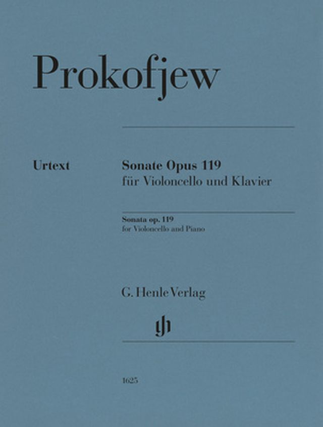 Henle Verlag Prokofjew Sonate C-Dur Cello