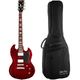 Harley Benton DC-Custom II Cherry Bundle