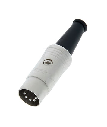 Neutrik REAN NYS322 5-Pin MIDI Male Connector with Silver-Plated Contacts