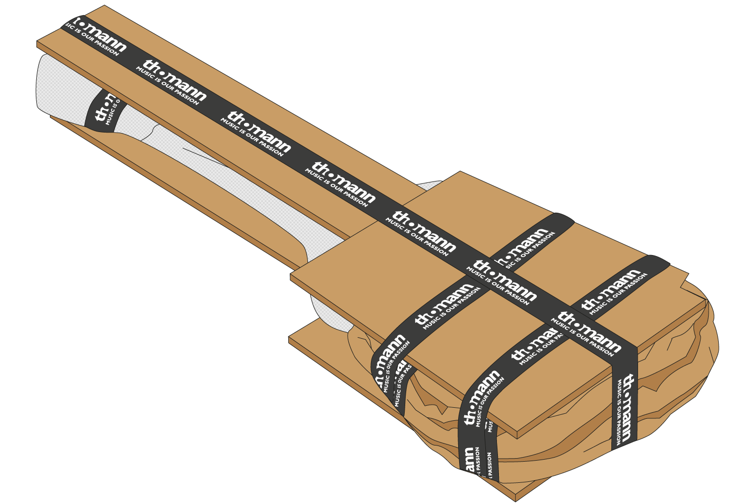 Guitar Cardboard Box