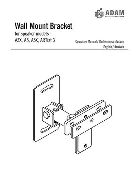 adam a5x wall mount