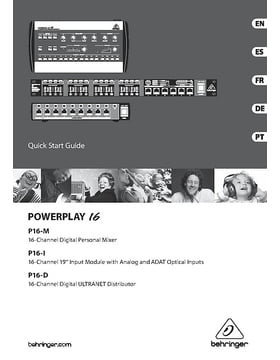 behringer p16 powerplay thomann ultranet p16d